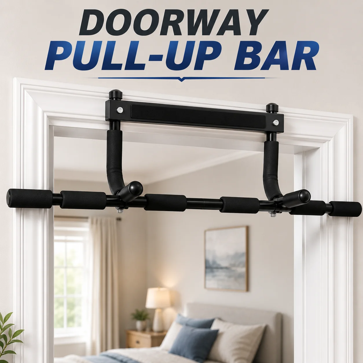 Bar Pull-Up yang Dapat Disesua - Chin Up Doorframe ulasan dan harga