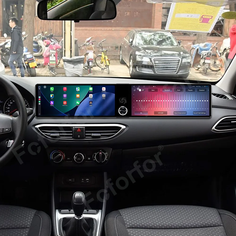 Dual 12.3 Inch Screen HD Android13 For Hyundai Elantra 2017-2020 Car Radio GPS Navigation CarPlay Multimedia Player Head Unit