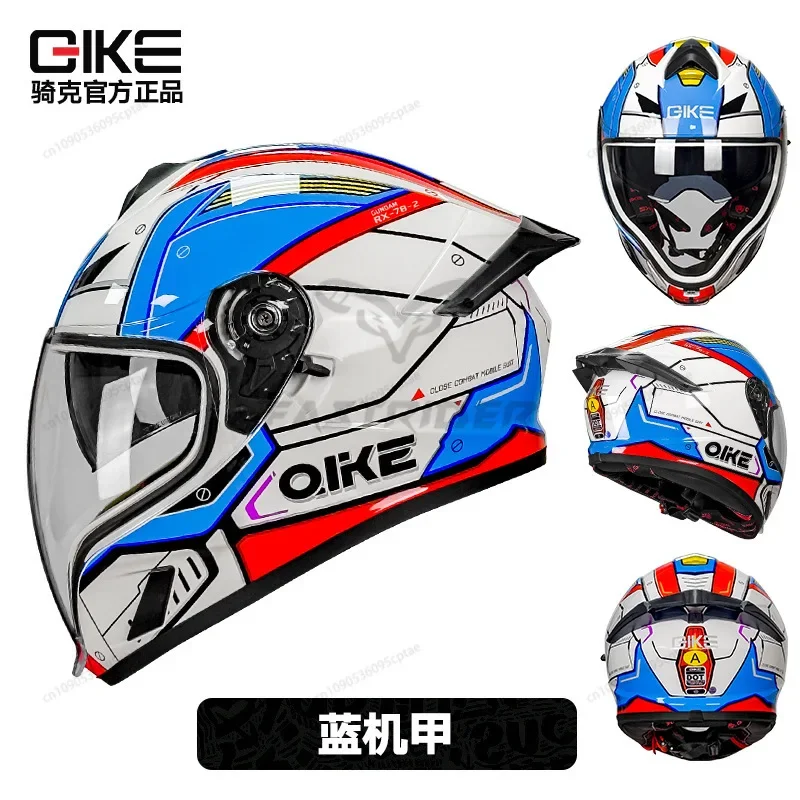 

Motorcycle Helmet Full Face Double Lens Off-Road Racing Helmet Color Long Visor Cascos Para Moto Capacete De Moto DOT Casco Moto