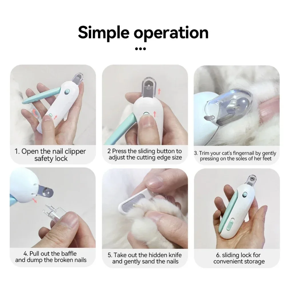 المهنية القط الكلب مسمار كليبرز آمنة مع ثقب قابل للتعديل الحيوانات الأليفة مسمار المتقلب مريحة الحيوانات الأليفة مقص الشعر أدوات تهذيب الحيوانات الأليفة #4