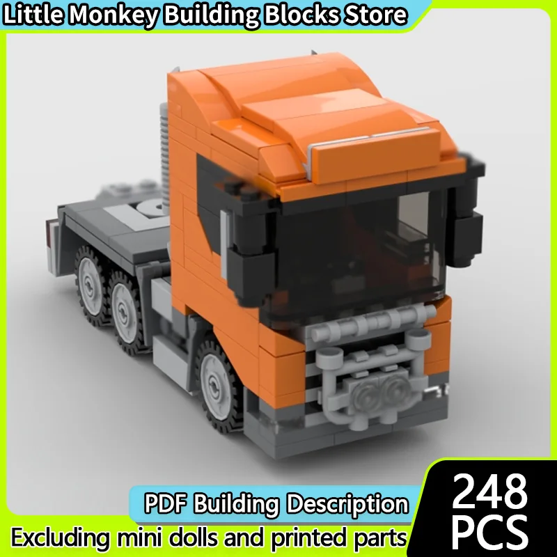 

City Car Model MOC Building Bricks Classic Heavy-Duty Semi Truck Modular Technology Children Holiday Gifts Assemble Toys Suit