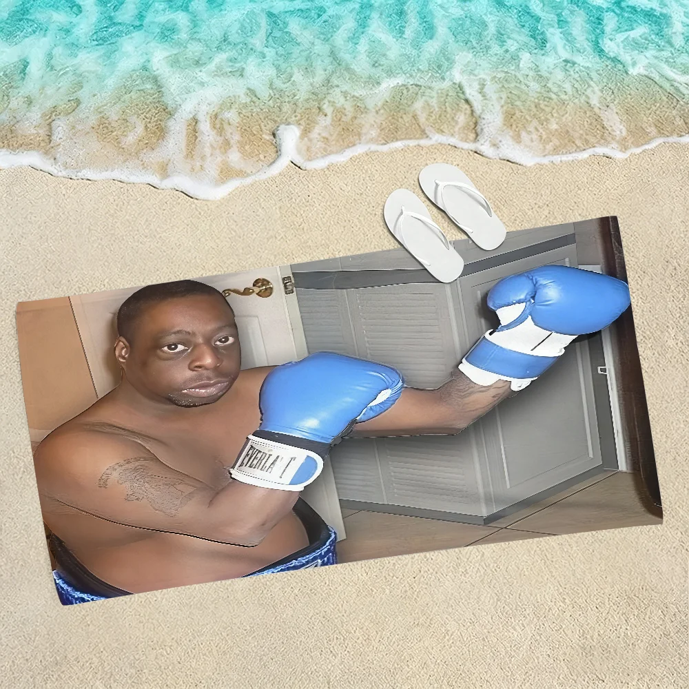 Lester Green Fuuny Towel Soft Lightweight Anti-Sand Large Beach Towel Quick-Drying Bath Sports Family