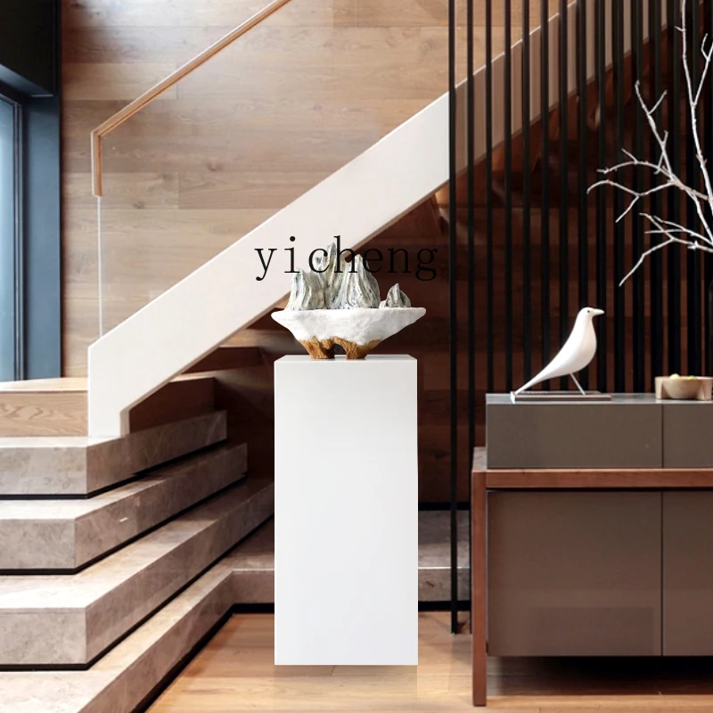 H3-31 creative soft decoration wood carving mountain ornament sample living room entrance floor decoration