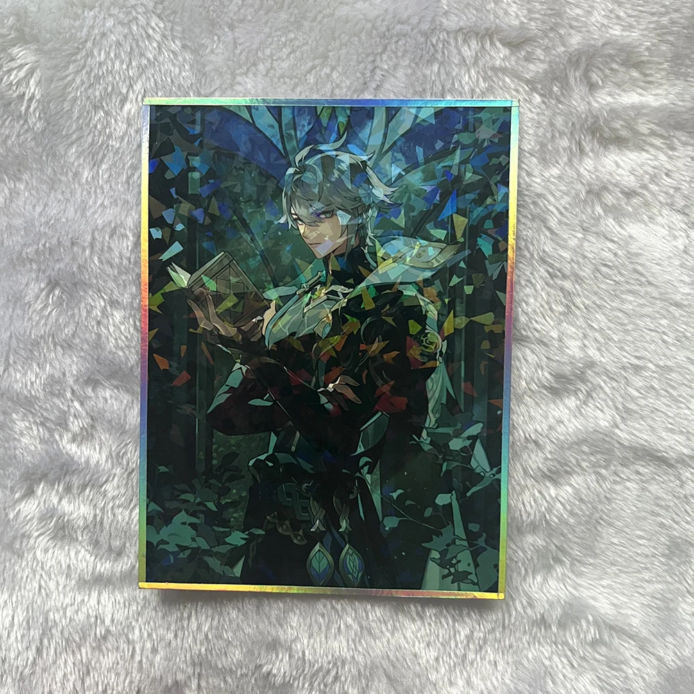 Impact Wanderer Xiao Venti Laser Pictures Cosplay Anime Game Zhongli Raiden Shogun Nahida Fignure Kawaii Gifts Fans Collection