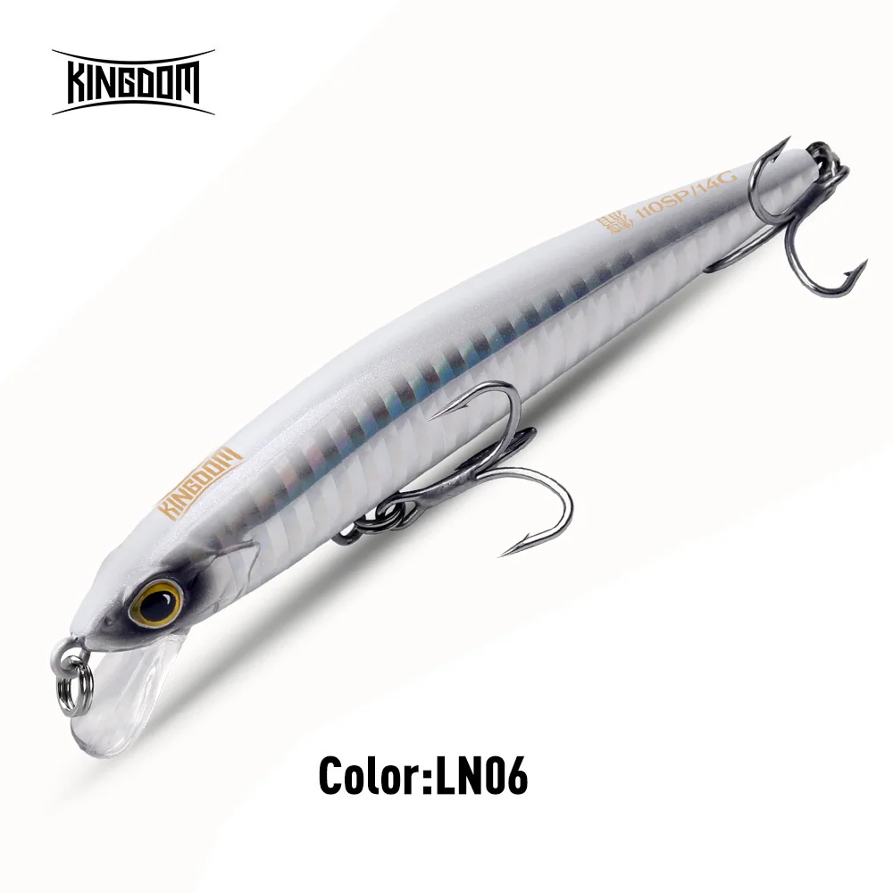 KINGDOM SP Shadow Angelköder 6,5 g 9 g 14 g 14,2 g Suspending Minnow Wobbler Kurbelköder Künstlicher Seebarsch Hecht Angelgerät