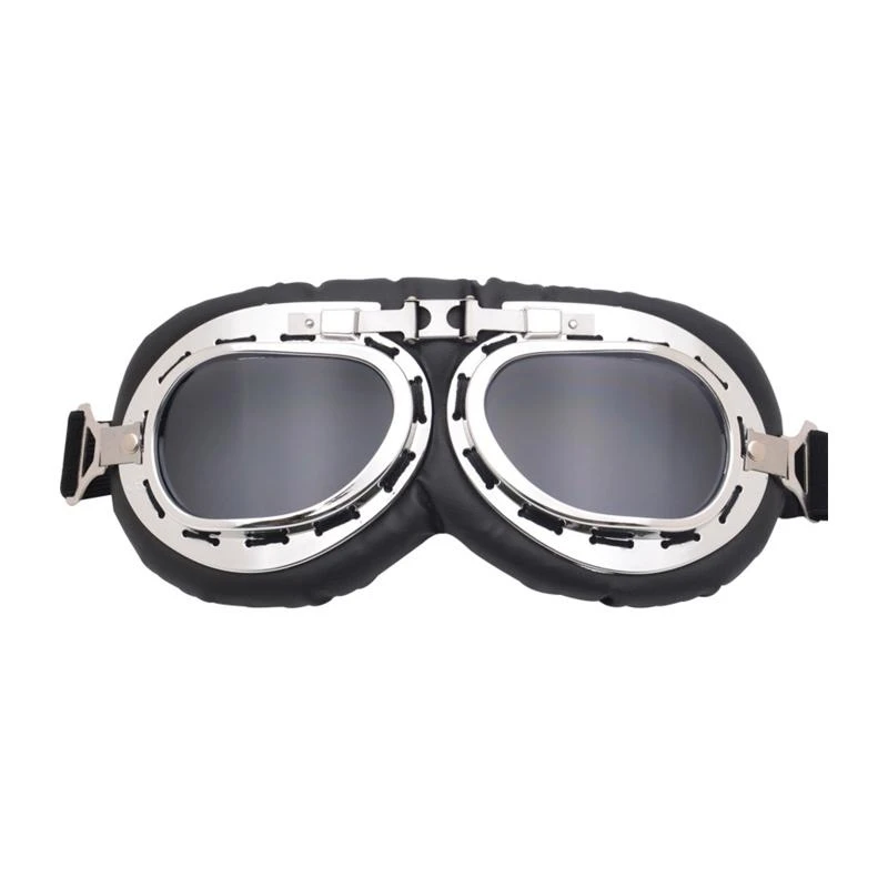 H7BD Windproof Retro Motorcycle Goggles Glasses Vintage Goggles for Pilot Steampunk ATV Bike Copper Helmet