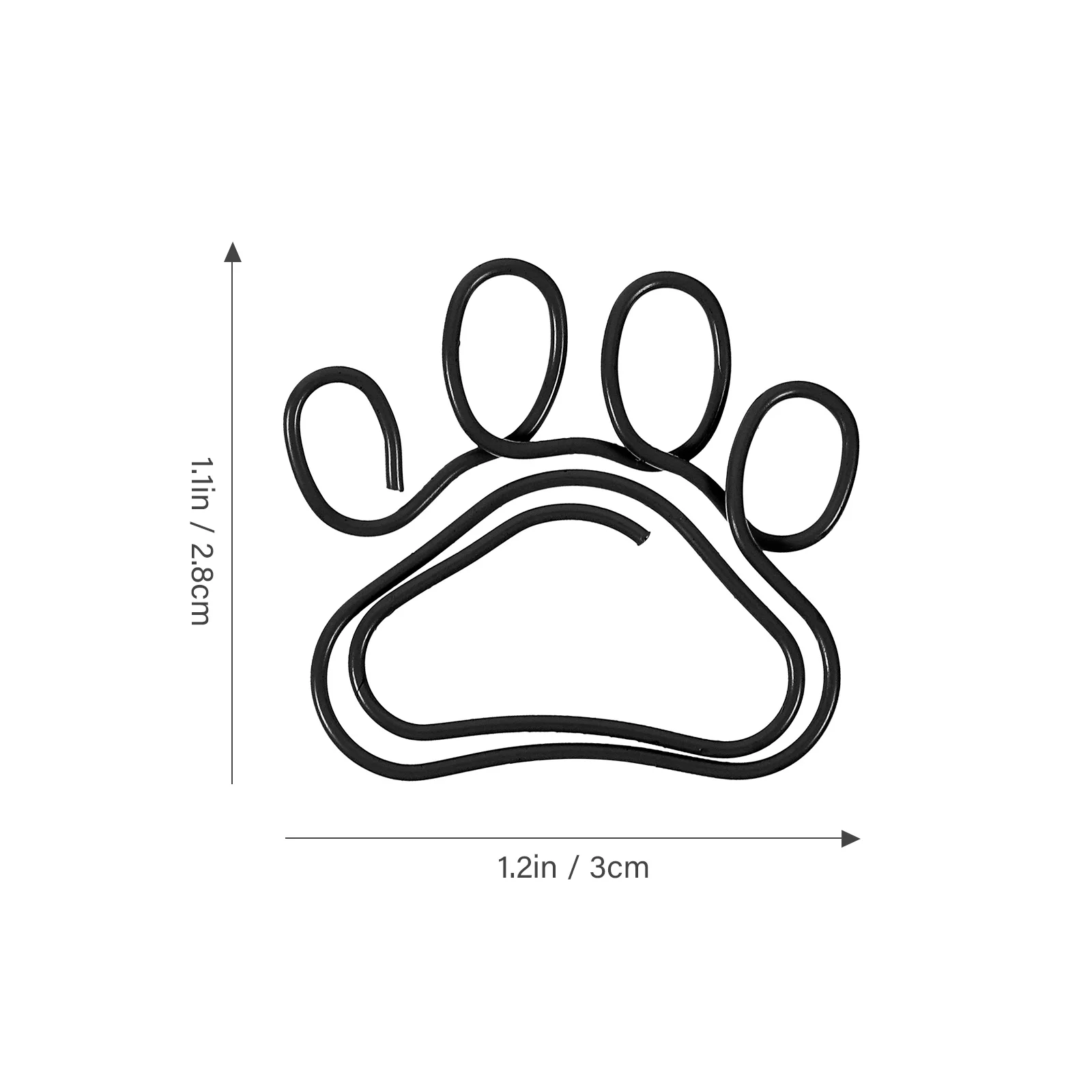 20 Pcs Paper Clips Metal Office Supplies Cute Creative Shaped Document Holder Tiny For Notes Envelopes