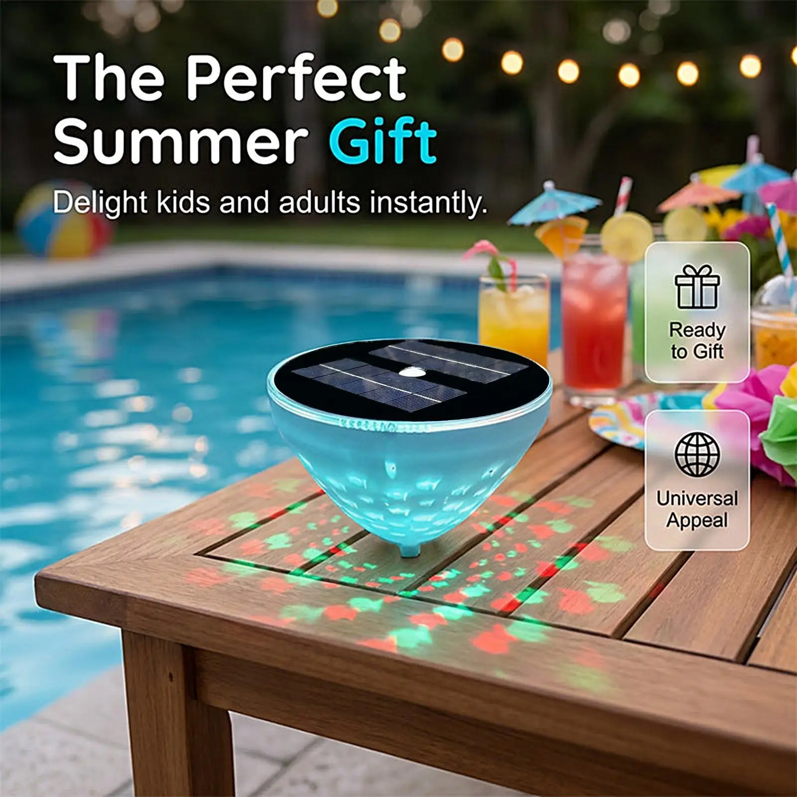 

Floating Pool Lights LED Waterproof Projection Outdoor Decor Dynamic Solar Lights For Pool For Indoor Home Bathtub Hot Tub
