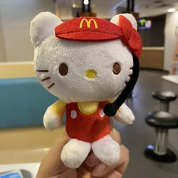 Sanrios Anime Kawaii Hello Kittys McDonalds Revenue Officer Cinnamoroll mikrofon pluszowy wisiorek torba dla lalki nowy Pochacco dziewczyna prezent