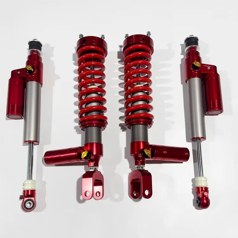 Hot Sellers:BJ40P Integrated Shock Absorbers with 2-Inch Front 2.5-Inch Rear 2.25-Compression (8-Stage) Rebound (6-Stage) in Red