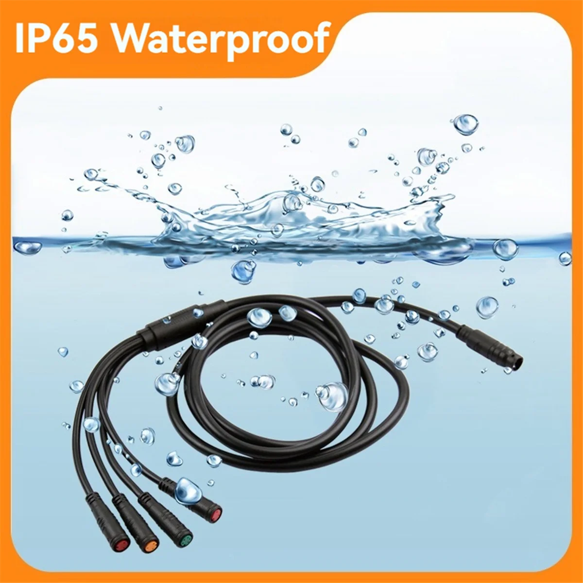 ABXHH 電動自転車ケーブル 1 ～ 4 配線ハーネスメインケーブル防水コネクタ電動自転車スロットル LCD ブレーキ用