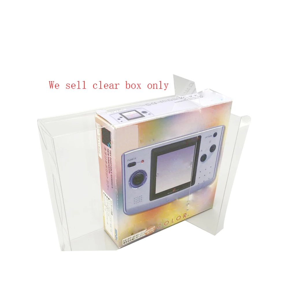 Clear transparent PET box cover For SNK NGPC thick console  JP Japan version     storage protection  collection box