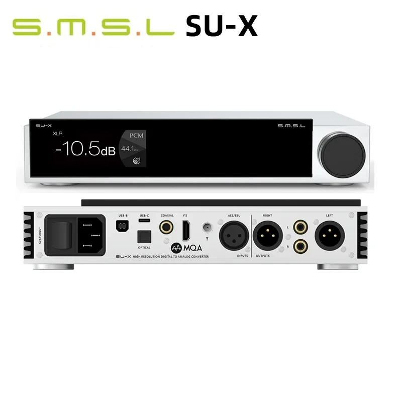SMSL SU-X MQA Audio DAC with Dual ES9039MSPRO DSD512 768kHz 32Bit Bluetooth 5.1 XMOS XU-316 And Remote Control