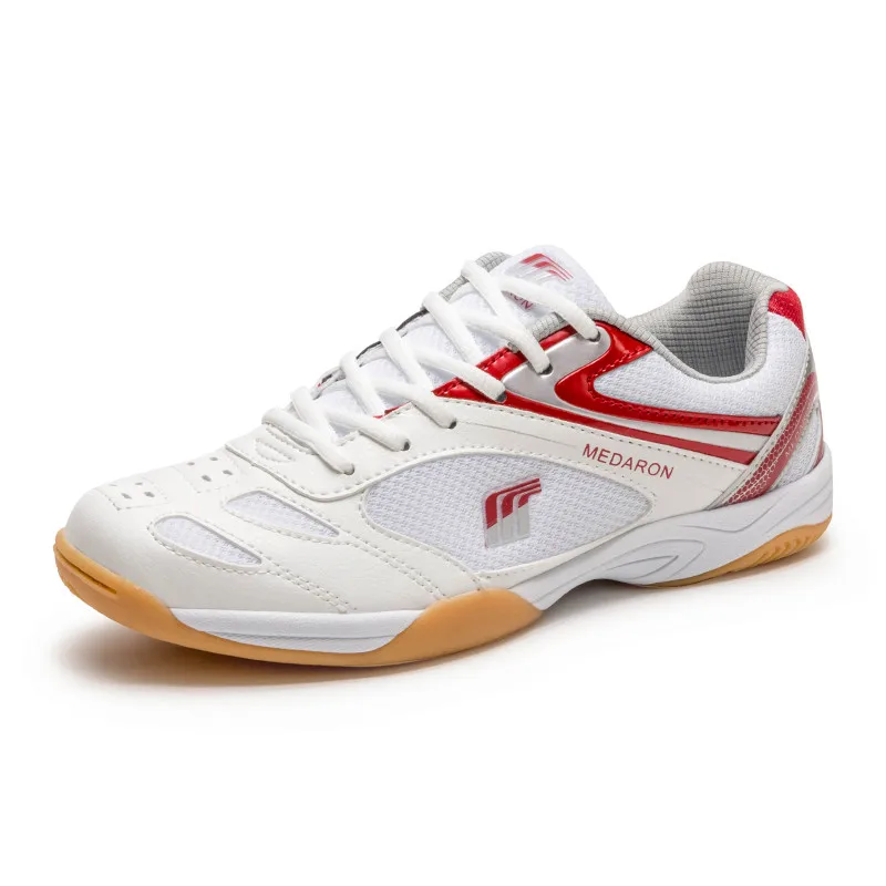 

2024 New Professional Table Tennis Shoes Men Women Anti Slip Badmintons for Couples Blue Red Light Weight Badminton Sneakers