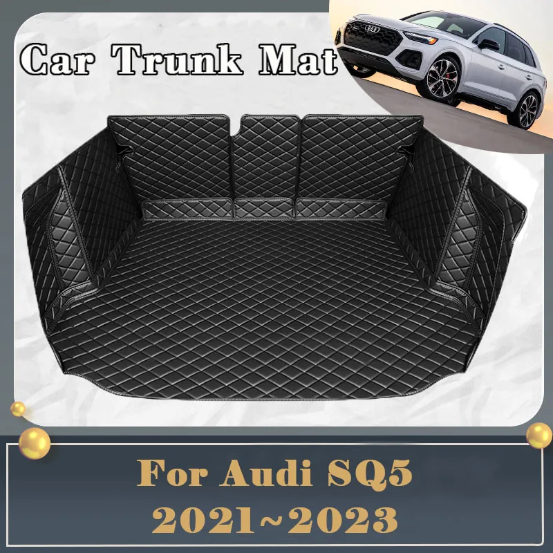 

Car Trunk Mat For Audi SQ5 8R 2021 2022 2023 Dirt-resistant Fully Surrounded Trunk Mat Rear Cargo Tray Car Accessories