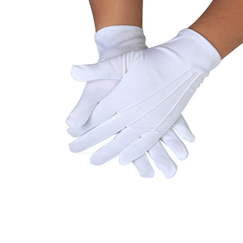 Black Butler Sebastian Michaelis Cosplay White Gloves One Pair Halloween Carnival Cosplay Costume Accessories