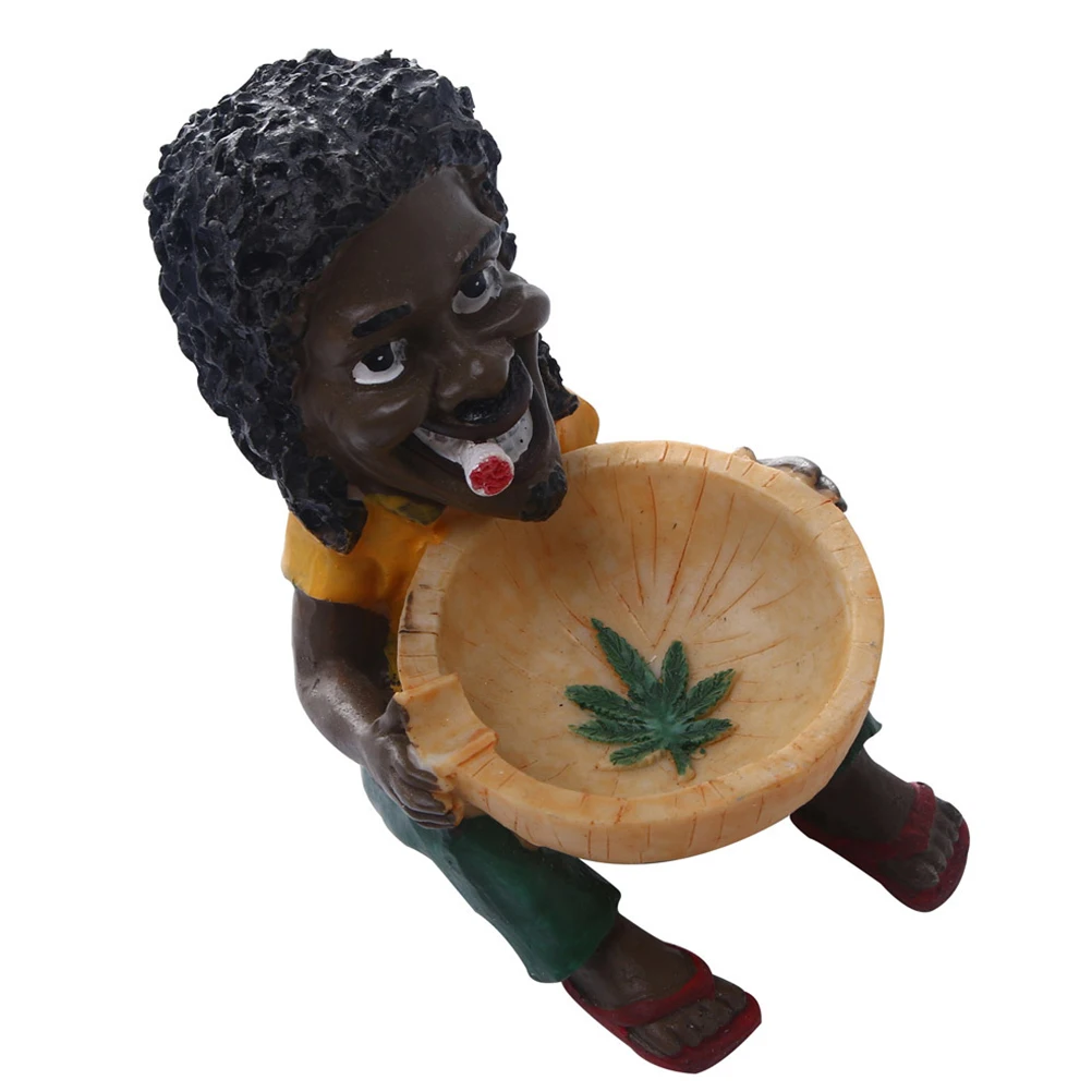 

Stylish Resin Ashtray Decor Unique Creative Appearance Large Space Anti Scattering Home Hotel Bedroom Balcony Reusable Father