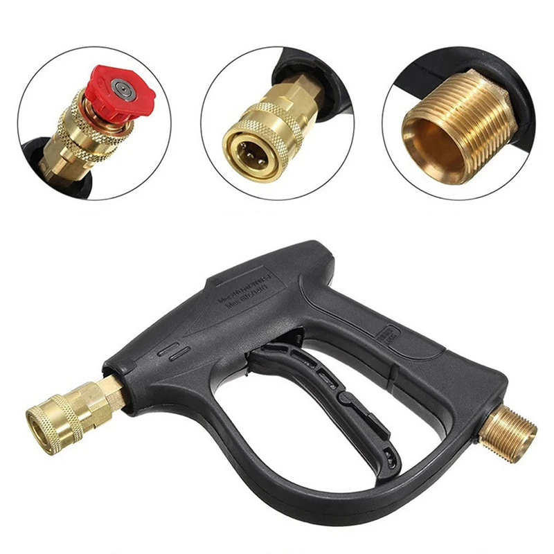 

Многофункциональный пистолет-распылитель для пены, 5, регулируемые струйные насадки, быстроразъемное соединение для аксессуаров для стиральных машин