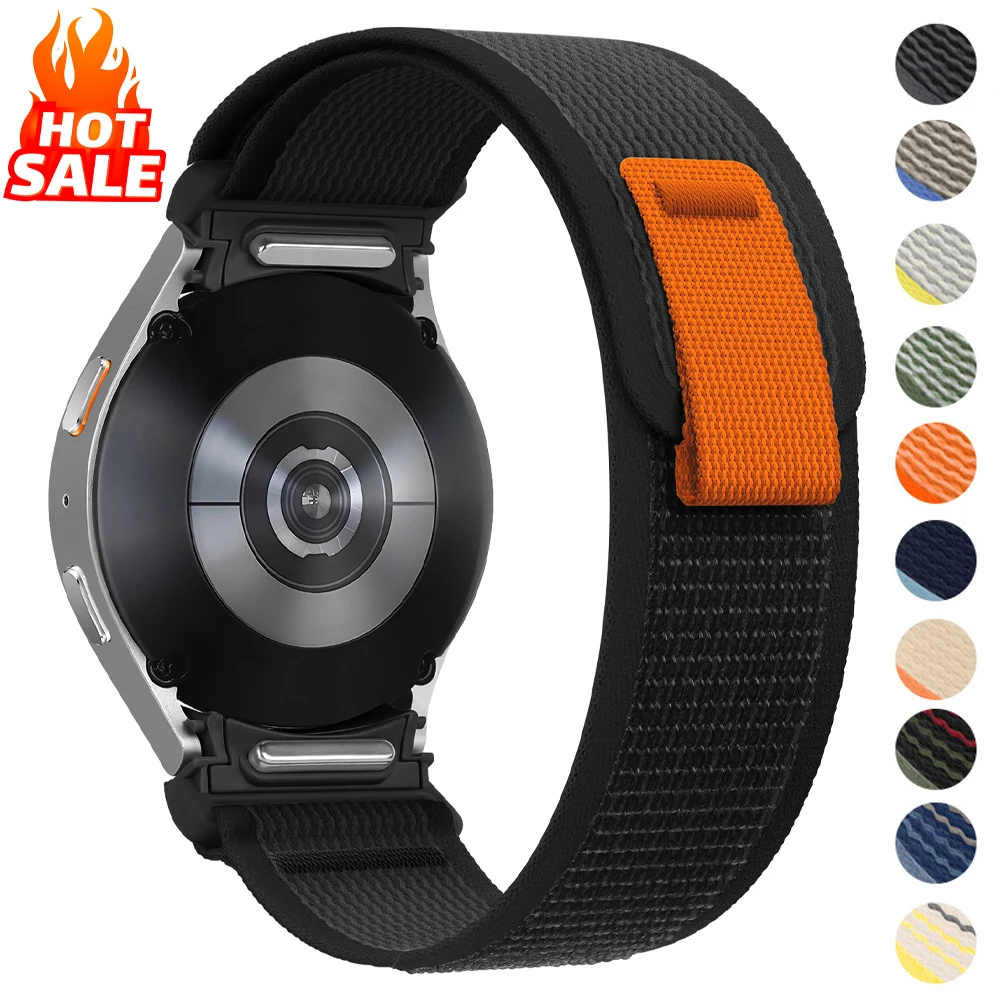 Trail loop Strap for Samsung Galaxy watch 7 6 5 4 44mm 40mm/FE/5 Pro 45mm Nylon correa bracelet watch6 classic 47mm 43mm Band