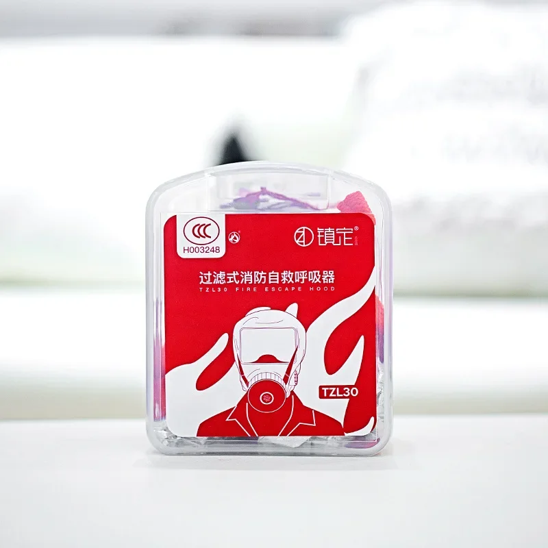 

DurableFire Gas Mask TZL30 Filter Type Fire Self-rescue Breathing Apparatus Hotel Household Fire Escape Mask