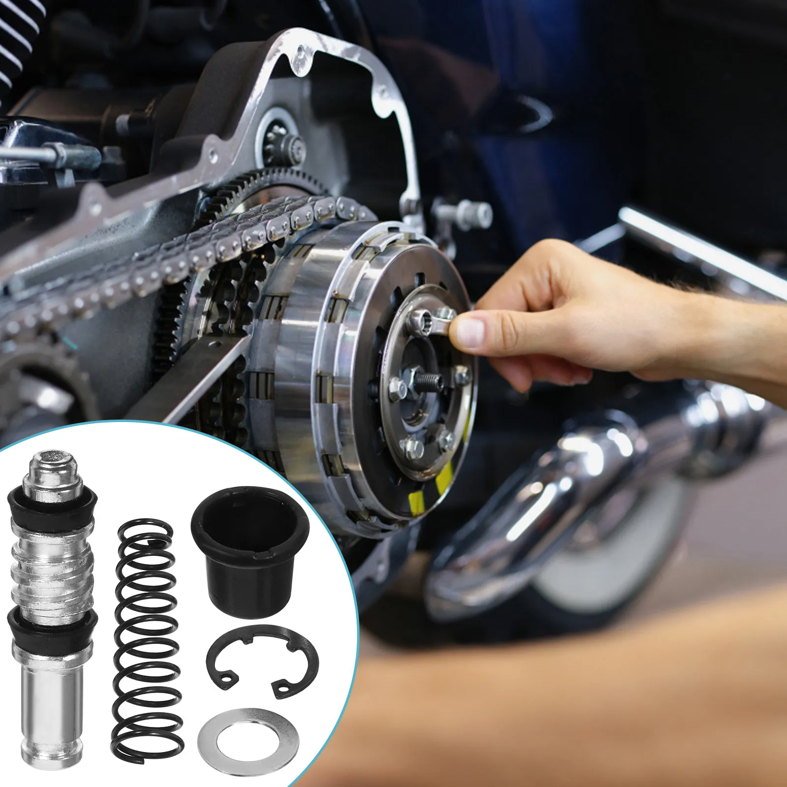 Upper Pump Repair Kit Clutch Brake Spring Aluminum Alloy Piston Motorcycle Parts Disc Brake Repair Suitable Various Models view 4