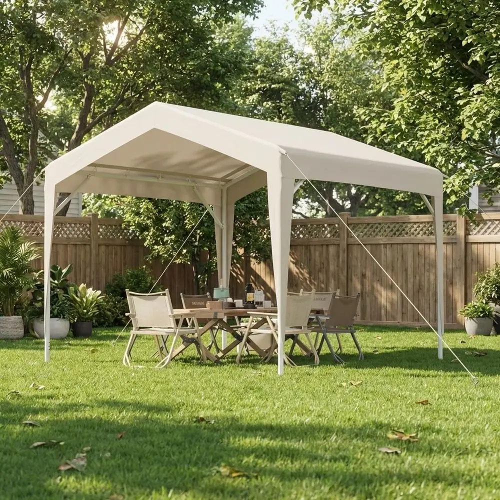 

9x9 Outdoor Gazebo, Water-Resistant & UV Protection, Heavy-Duty for Events, Parties, Camping, White
