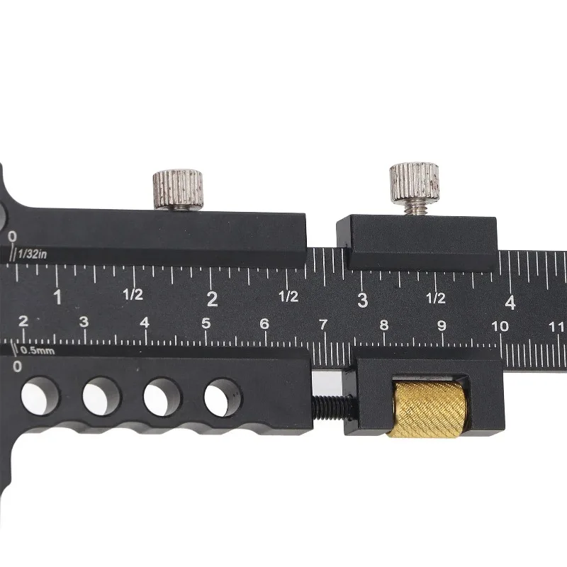 

0‑100mm 0‑210mm Range Aluminum Alloy Marking Gauge Caliper Measuring Tool Caliper Measuring Tool T Shaped Woodworking Ruler
