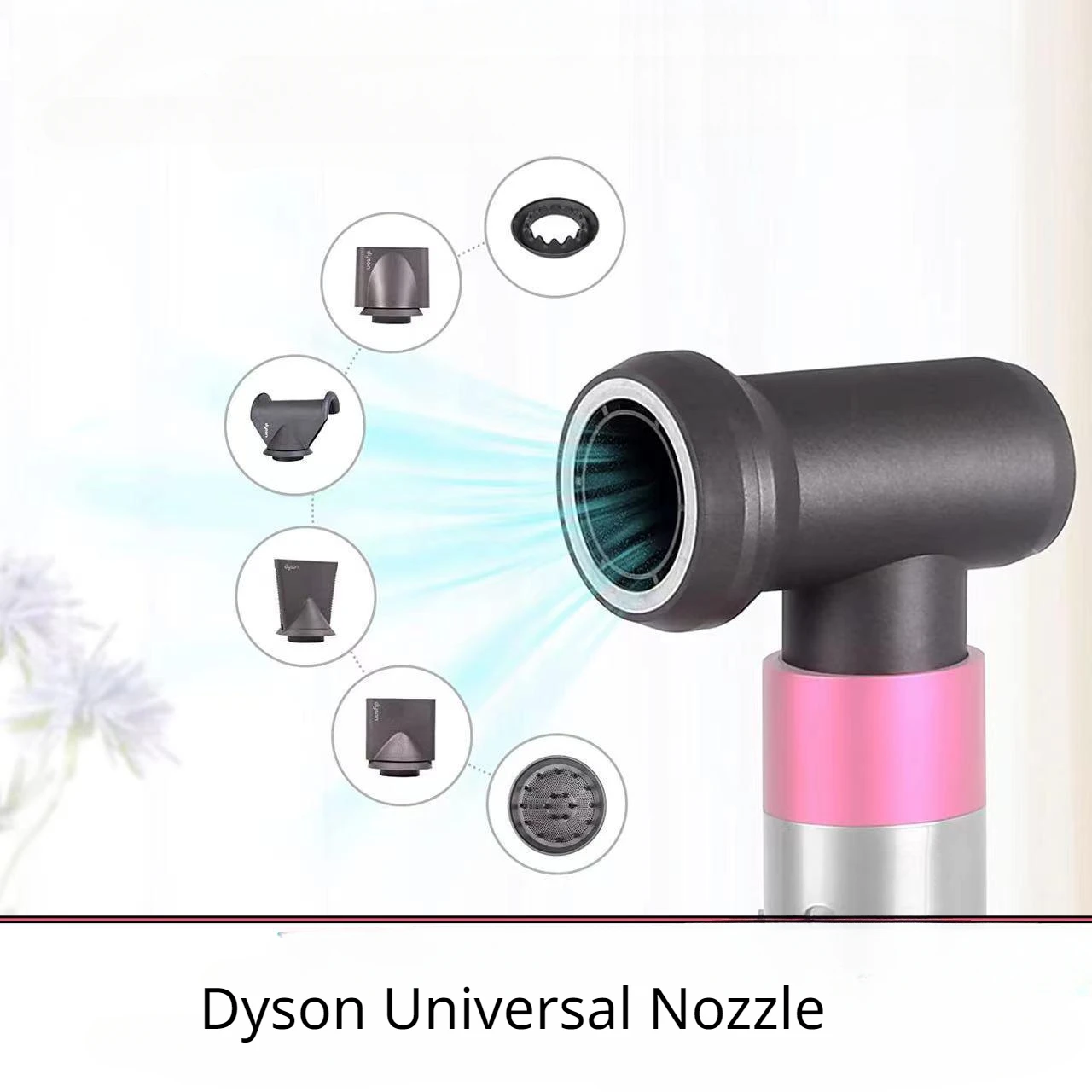 Suitable for Dyson Hair Dryers Curling Iron Adaptor Diffuser Nozzle Set HD08/HS01 Hair Styling Accessories