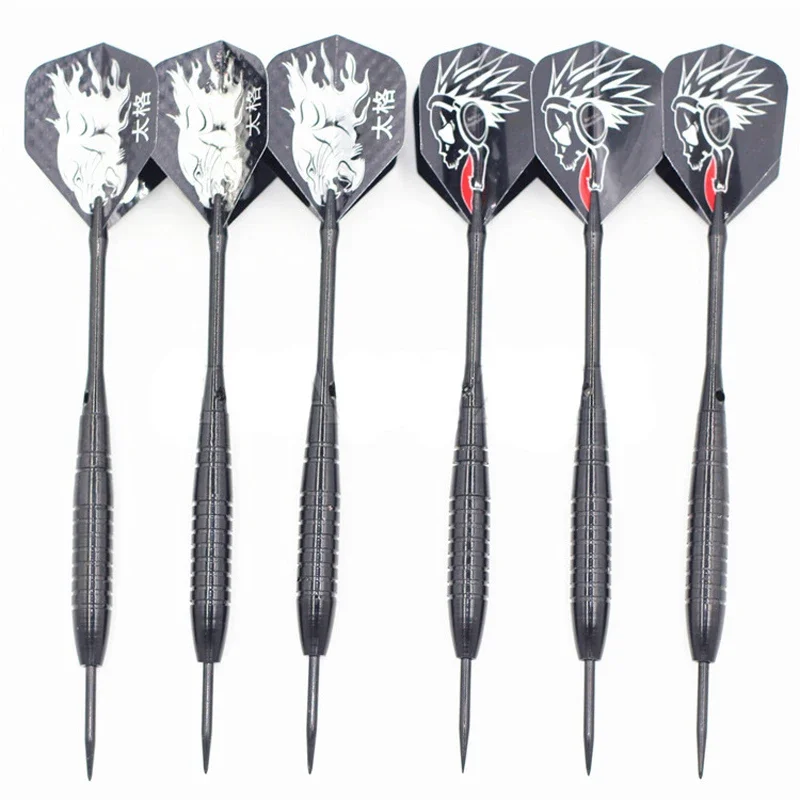 6pcs 22g Steel Tips Darts Shafts Flight Harrow Point Wing Barrel Tungsten Needle Tip Darts