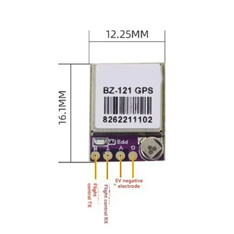 BZGNSS BZ-121 GPS-модуль с двумя протоколами FPV возврат для управления полетом с фиксированным крылом, детали спасательного дрона