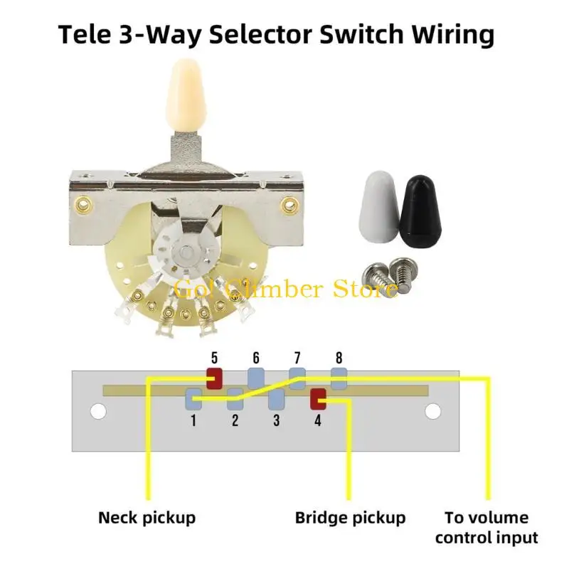 Q84C الغيتار الكهربائي التبديل 3 طريقة لاقط مفتاح جهاز انتقاء شيفتر تحويل التبديل