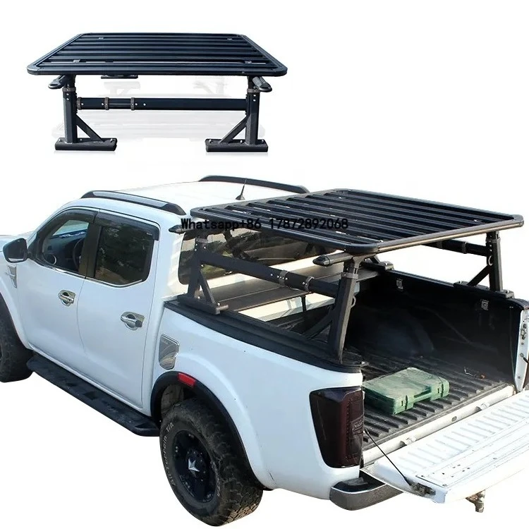 

4x4 Universal Cargo Carrier Basket Adjustable Tacoma Roof Rack Truck Roll bar Dmax for Hilux Vigo
