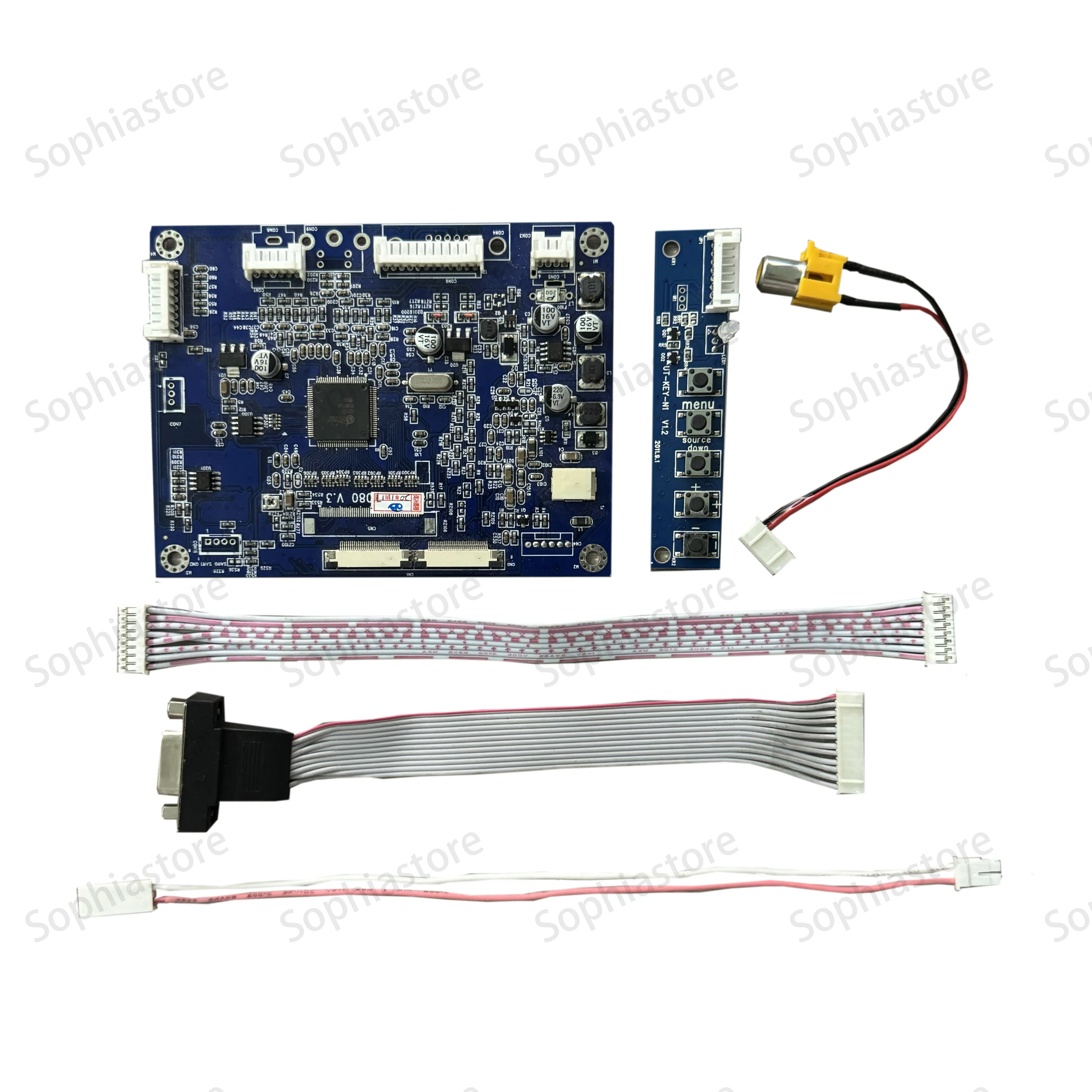 100% Original VGA+AV LCD Controller Driver Board Work + 8inch 800x600 AT080TN42 LCD Screen