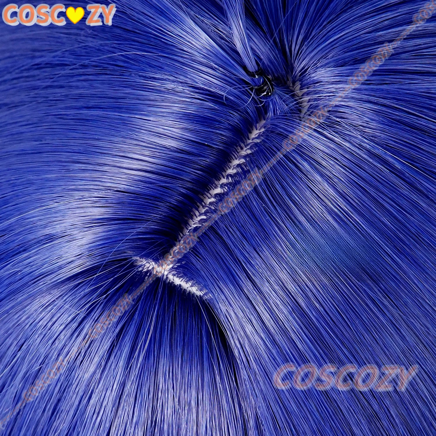 Game Genshin Impact Flins Cosplay Wig Long Blue Heat Resistant Synthesis Hair Halloween Carnival Party Wigs For Women Men Boys