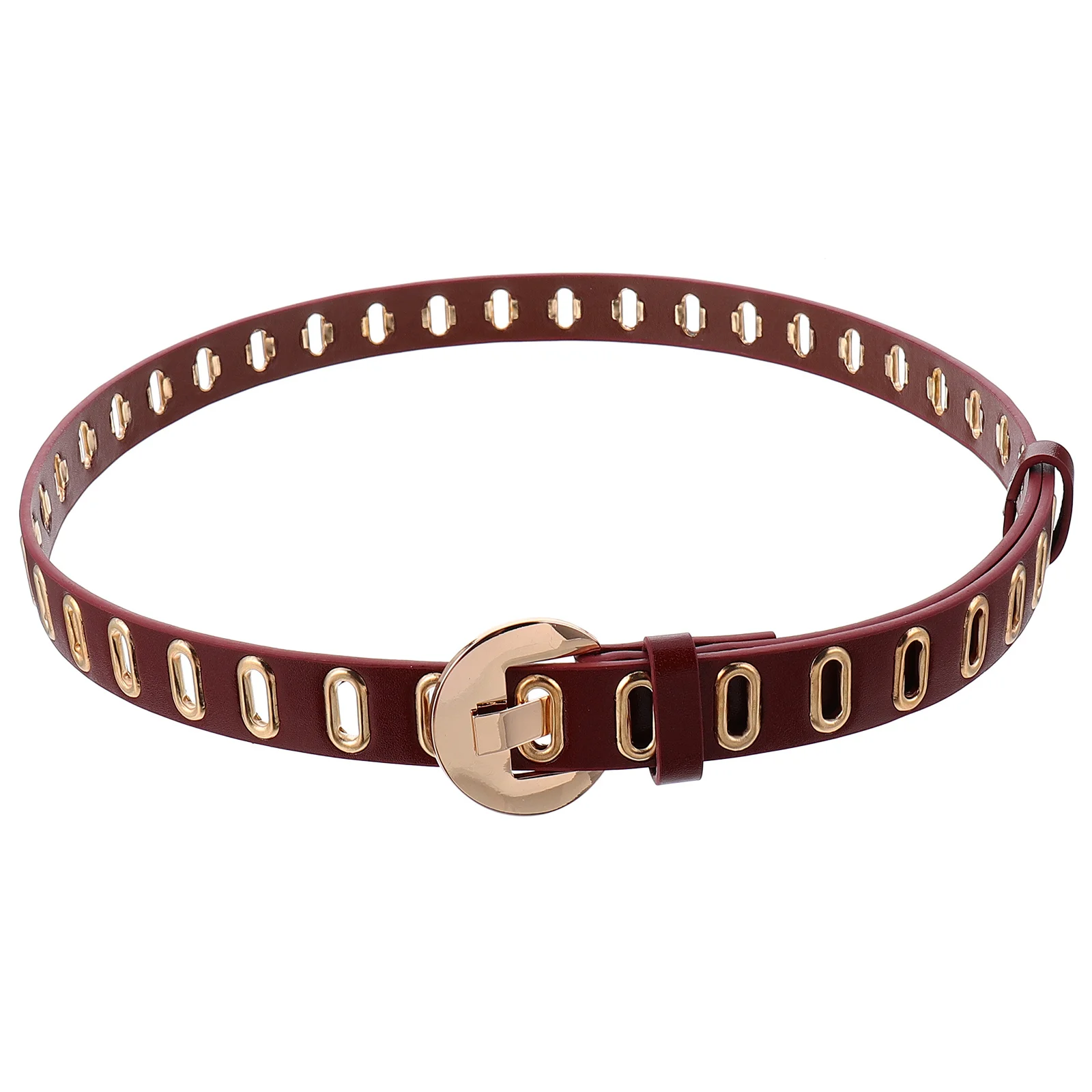 여성을 위한 1개의 장식용 허리띠 트렌디한 PU 벨트 쉽게 매치할 수 있는 의상 사무실 데이트 외출 액세서리에 적합