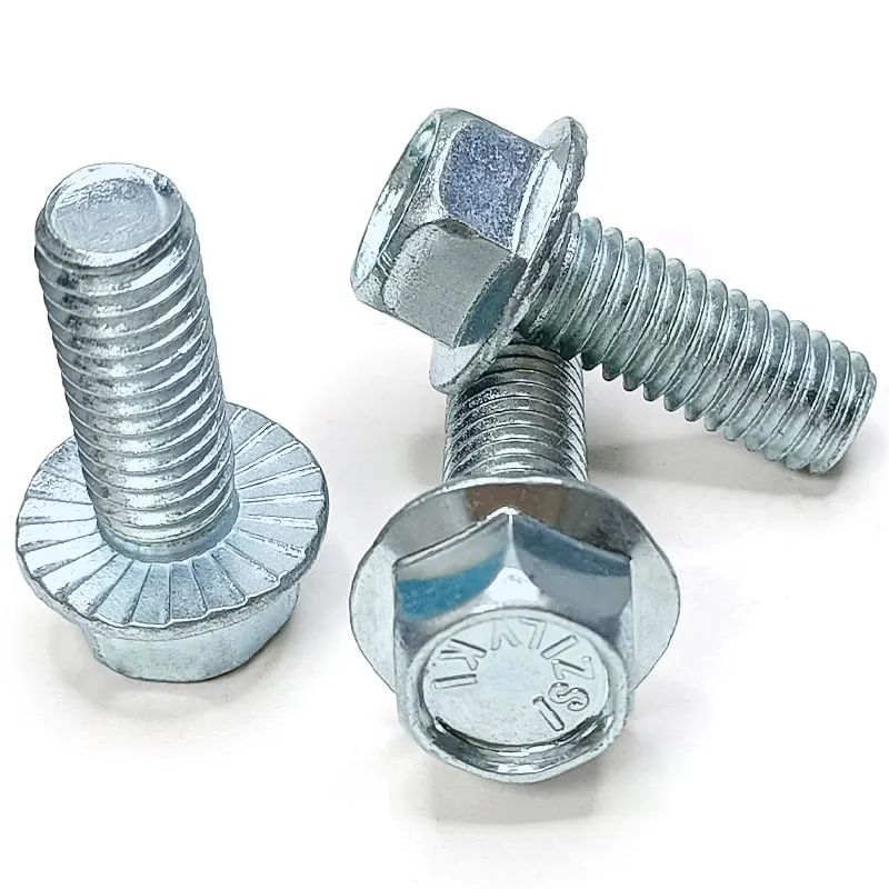 5/16-18UNC Grade 5 Outer Hexagonal Galvanized Screws With Pads And Teeth High Strength Screws