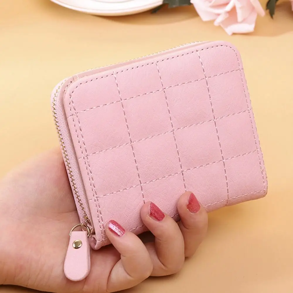 

Fashion PU Leather Women Wallets Large Capacity 6 Colors Coin Purse Korean Style Zipper Storage Bag Women