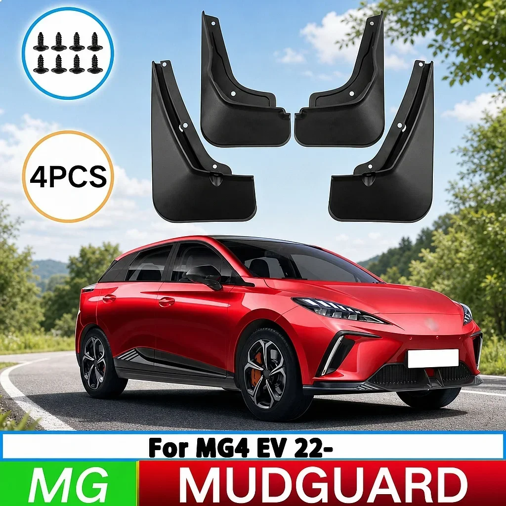 

For MG MG4 EV 2022-2023 Mud Flaps Splash Guards Front Rear Fender Mudguards 4pcs