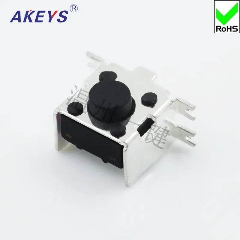 10PCS TS-D018 6*6 Tact switch 4 pin SMD/SMT type with bracket momentary Tactile Switch