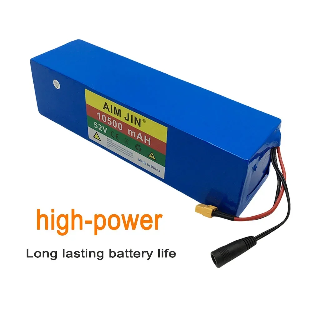 14S3P 52V 10500mAh 18650 1000W lithium battery for electric bicycle scale, tricycle, charger 58.8V DC 2A