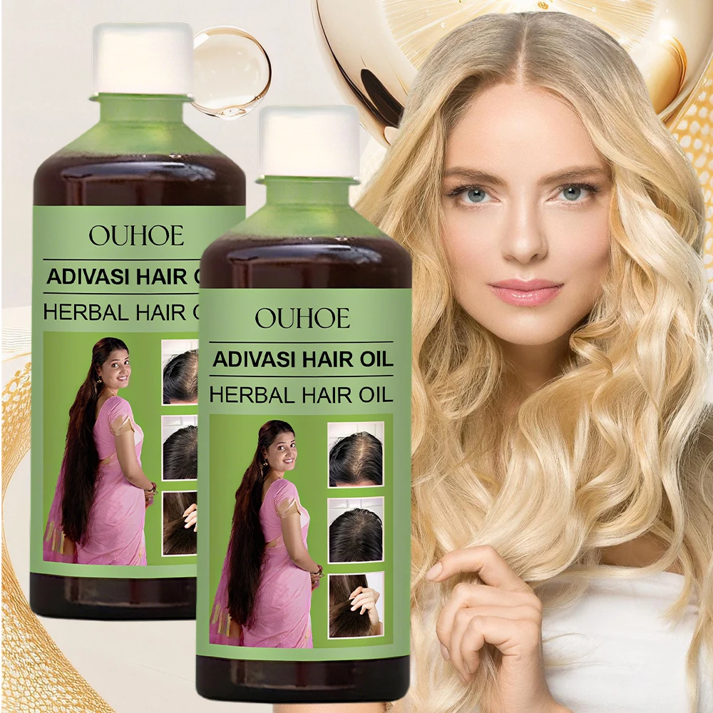 

2PCS Adivasi Herbal Hair Growth Serum Thinning Dry Repair Prevent Regrowth Thicken Reduce Dandruff Hair Growing Massage Liquid