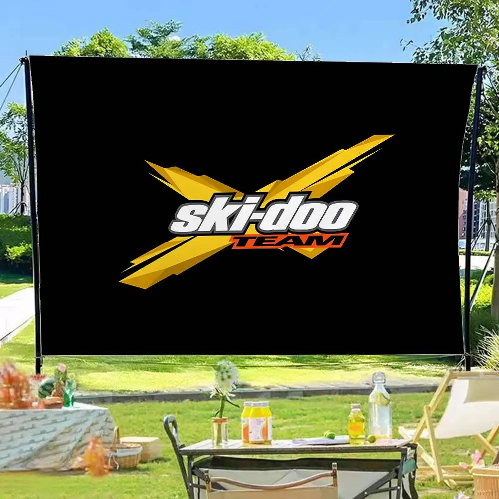 Snowmobile Ski-doos Banner INS Style Outdoor Party Decoration Atmosphere Flag
