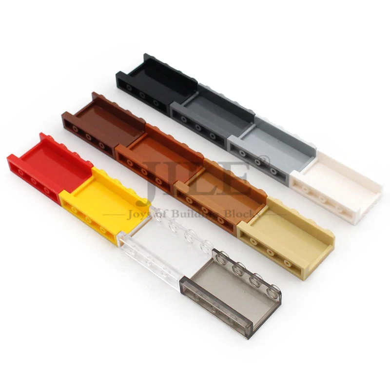 20 piezas MOC 14718 Panel 1x4x2 con soportes laterales tachuelas huecas bloques de construcción DIY Compatible ensamblar juguetes de partículas de casa