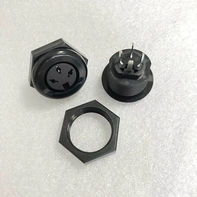 DS-3-07C circular S-terminal connector with nut, 3-core socket, 3P electromechanical equipment, large DIN