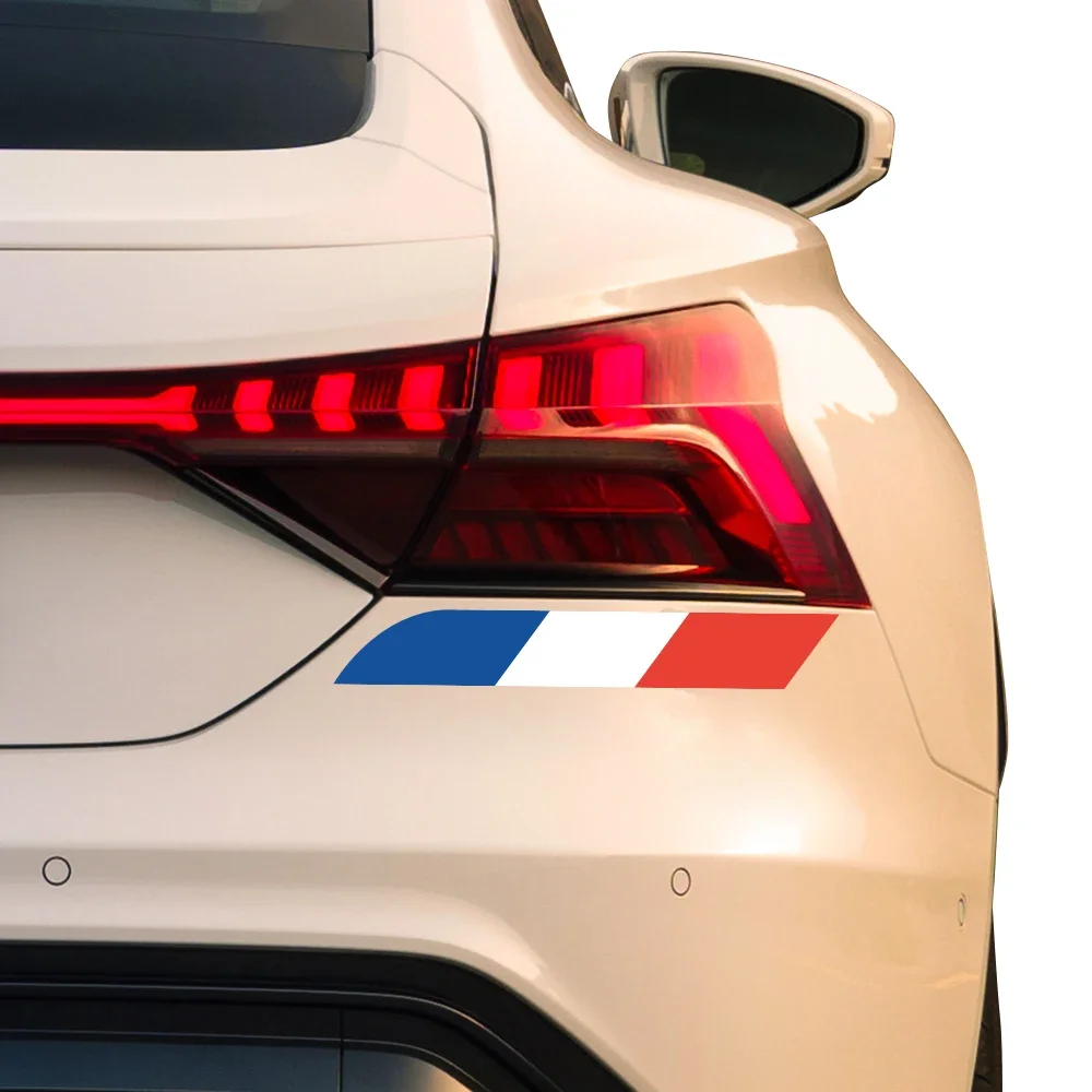 

2PCS Creative Flag of France Car Sticker French State Tricolor Vinyl Decal Auto Accessories For DS Citroen Renault Peugeot Dacia