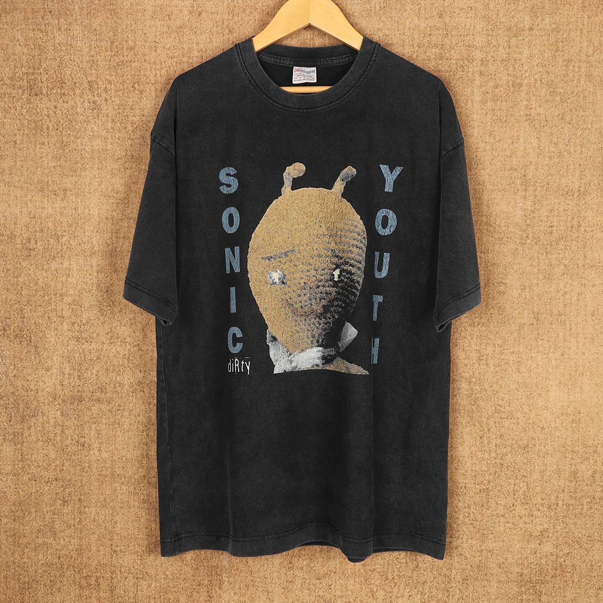 Sonic Youth T-Shirt Dirty Experimental Grunge Bauhaus Pixies Washed Retro Men's Clothing Short Sleeve Printed Loose Top Shirts