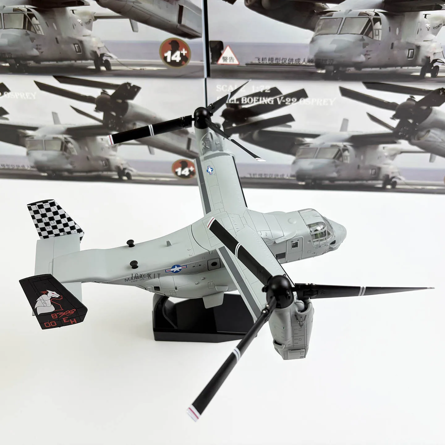 1:72 Scale US Navy Marine V22 V-22 Osprey Transport Helicopter