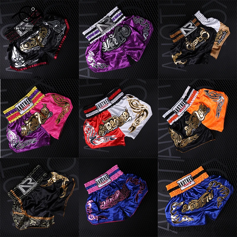 

Muay Thai Pants Thai Boxing Shorts Men Women Kids Martial Arts Boxer Clothes Thaiboxing Training Cage Fighting Kickboxing Shorts