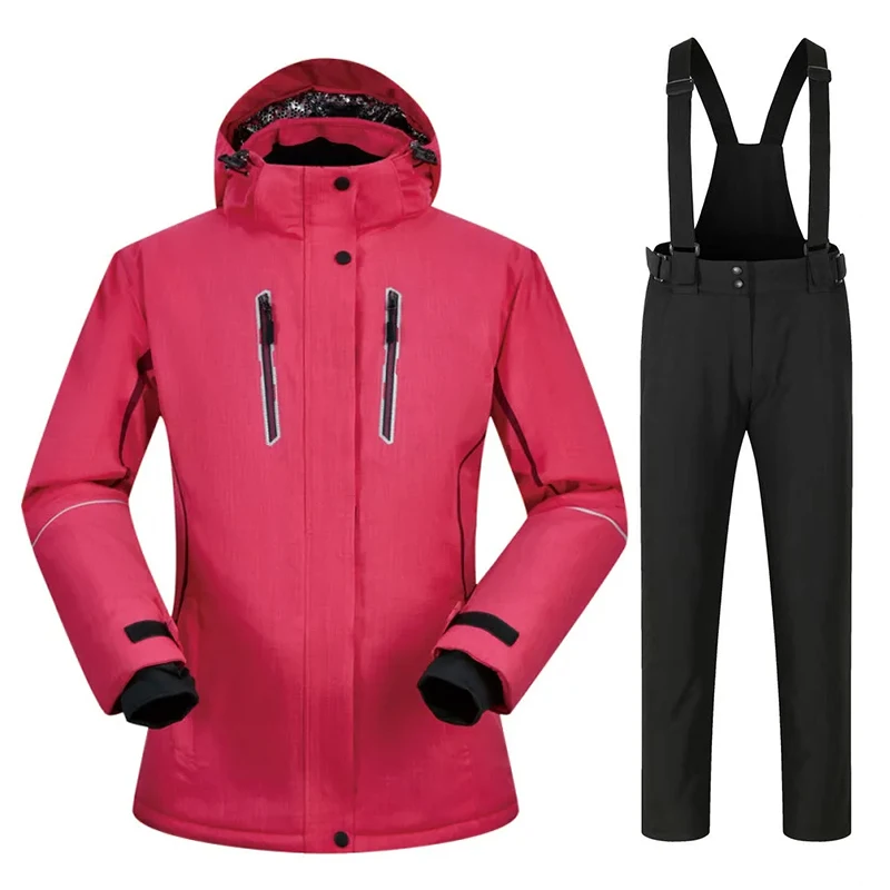 2023 New Fashion Women Ski Suit Winter Windproof Waterproof Snowboard Jacket Pants Snow Walking Clothes Female Snowsuit