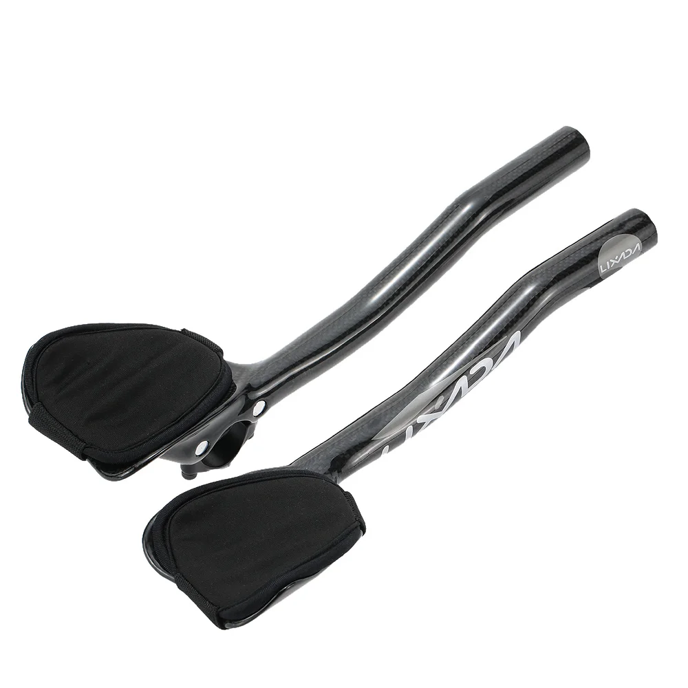 Lixada Bicycle handlebar Mtb Carbon Fiber Road Bike Aero Bar Rest Handlebar Aerobar 31.8mm Carbon Drop Bar Mtb Bike Accessories